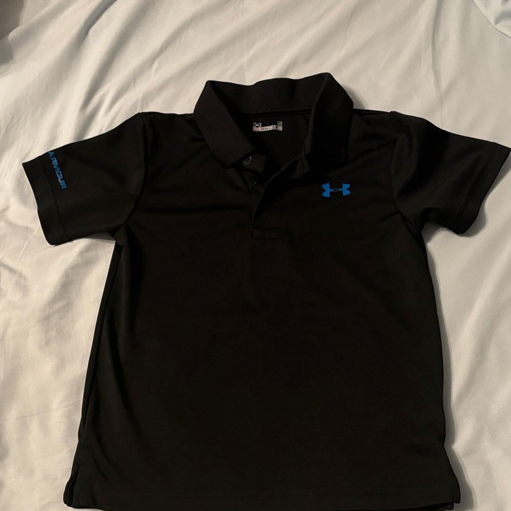 Under Armour Kids Polo Shirt in Black and Blue